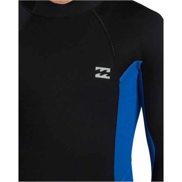 2025 Billabong Mens Foil 4/3mm Back Zip Wetsuit ABYW100235 - Mid blue